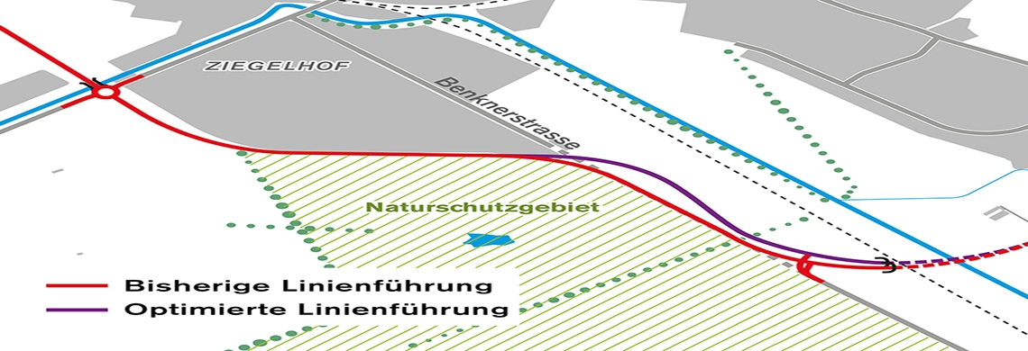 Linienführung A15